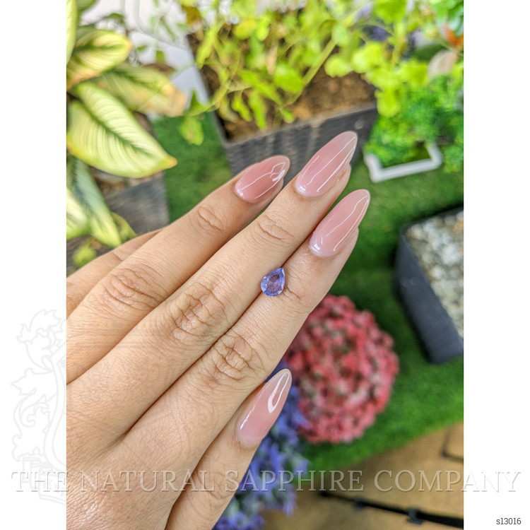 0.83 Ct. Violet Sapphire from Ceylon (Sri Lanka)