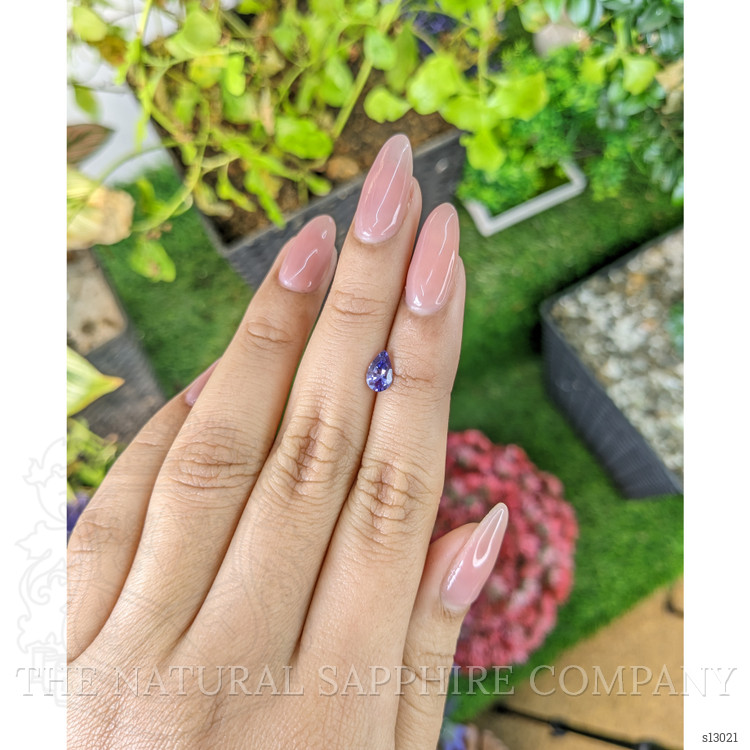 0.72 Ct. Violet Sapphire from Ceylon (Sri Lanka)