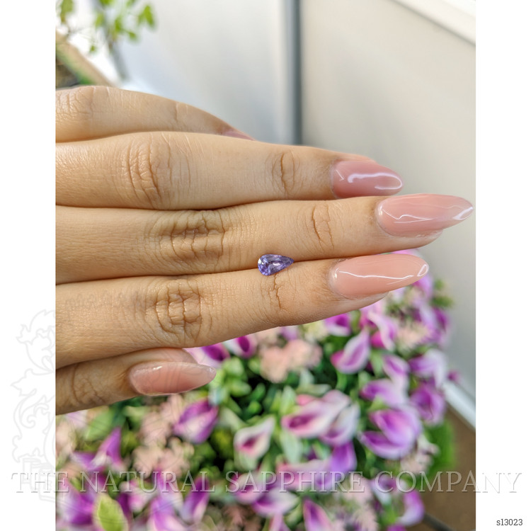 0.69 Ct. Purple Sapphire from Ceylon (Sri Lanka)