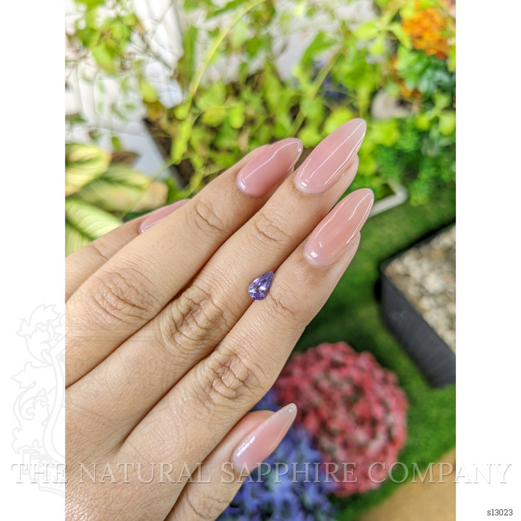 0.69 Ct. Purple Sapphire from Ceylon (Sri Lanka)