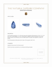 1.47 Ct. Blue Sapphire from Ceylon (Sri Lanka) Appraisal