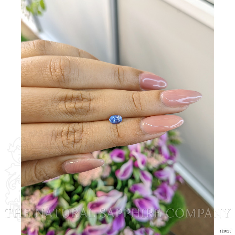 0.60 Ct. Blue Sapphire from Ceylon (Sri Lanka)