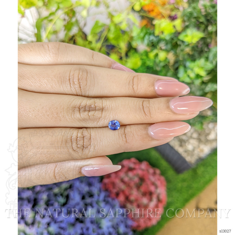 0.55 Ct. Blue Sapphire from Ceylon (Sri Lanka)