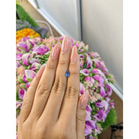 0.83 Ct. Blue Sapphire from Ceylon (Sri Lanka) Life Style