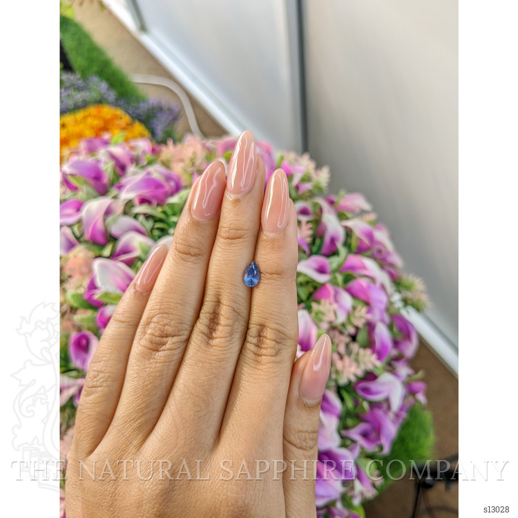 0.83 Ct. Blue Sapphire from Ceylon (Sri Lanka)