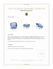 0.59 Ct. Blue Sapphire from Ceylon (Sri Lanka) Appraisal