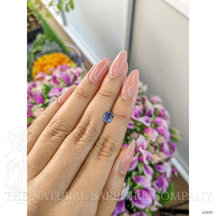 0.83 Ct. Blue Sapphire from Ceylon (Sri Lanka)