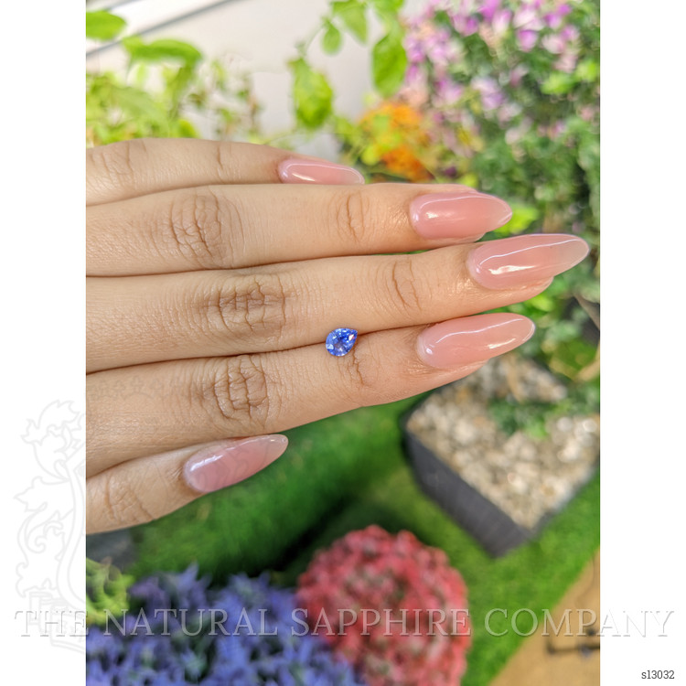 0.59 Ct. Blue Sapphire from Ceylon (Sri Lanka)