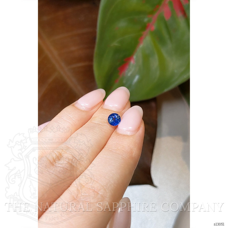 0.79 Ct. Blue Sapphire from Ceylon (Sri Lanka)