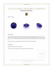 1.06 Ct. Blue Sapphire from Ceylon (Sri Lanka) Appraisal