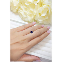 1.10 Ct. Purplish Blue Sapphire from Ceylon (Sri Lanka) Life Style