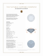 0.53 Ct. Sapphire from Ceylon (Sri Lanka) 3 D Scan Report