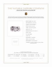 0.65 Ct. Sapphire from Ceylon (Sri Lanka) Scan Report