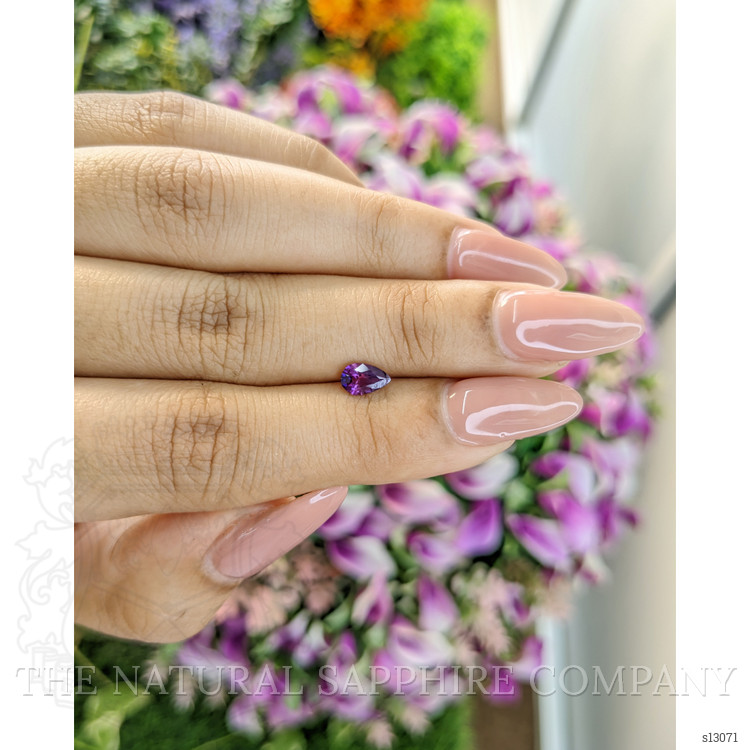 0.54 Ct. Pinkish Purple Sapphire from Ceylon (Sri Lanka)