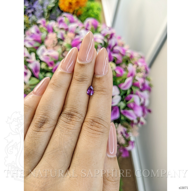 0.54 Ct. Pinkish Purple Sapphire from Ceylon (Sri Lanka)