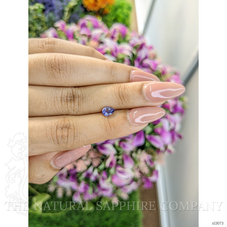0.59 Ct. Violet Sapphire from Ceylon (Sri Lanka)