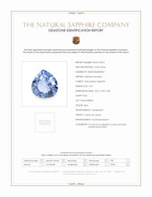 0.67 Ct. Sapphire from Ceylon (Sri Lanka) Scan Report