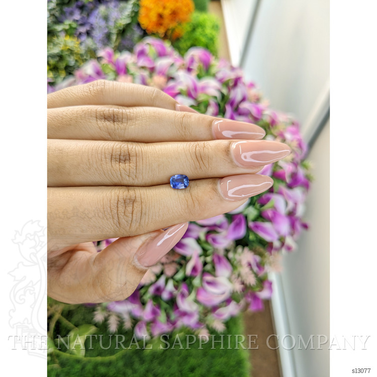 0.72 Ct. Blue Sapphire from Ceylon (Sri Lanka)
