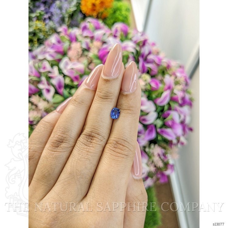0.72 Ct. Blue Sapphire from Ceylon (Sri Lanka)