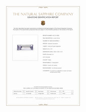 0.91 Ct. Purple Sapphire from Ceylon (Sri Lanka) Scan Report