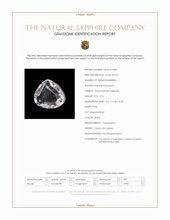 0.76 Ct. White Sapphire from Ceylon (Sri Lanka) Scan Report