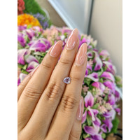 0.76 Ct. White Sapphire from Ceylon (Sri Lanka) Life Style