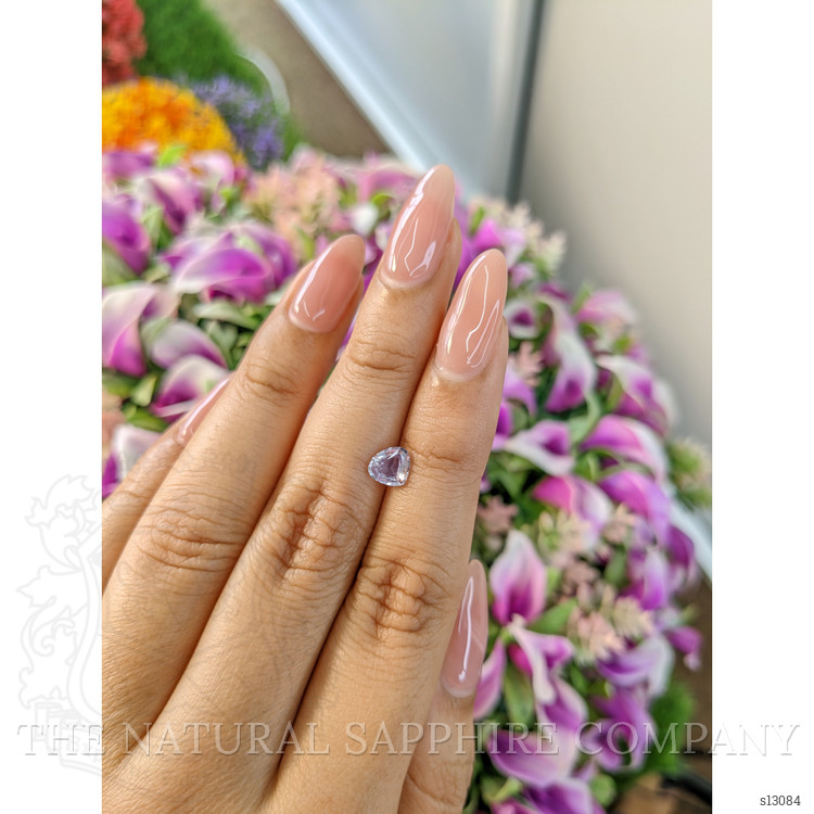 0.76 Ct. White Sapphire from Ceylon (Sri Lanka)