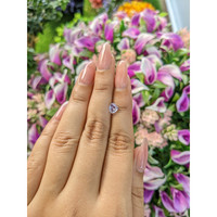 0.76 Ct. White Sapphire from Ceylon (Sri Lanka) Life Style