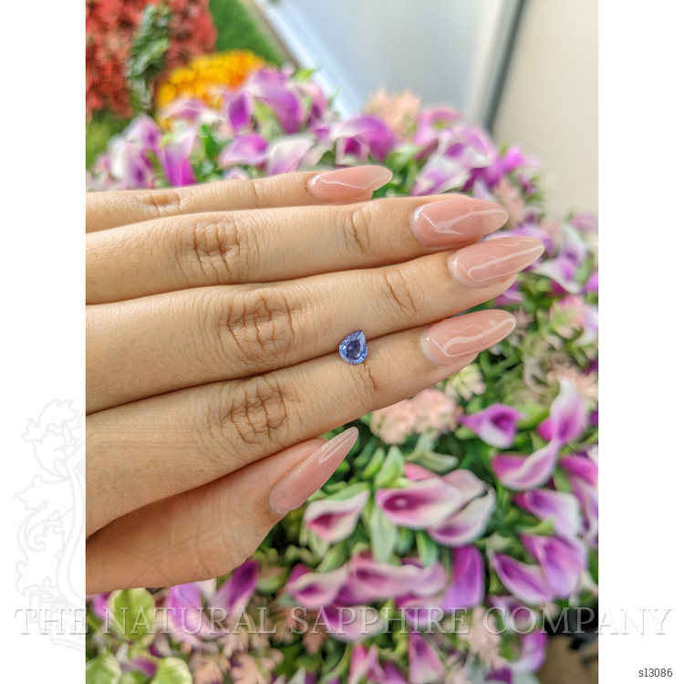 0.63 Ct. Blue Sapphire from Ceylon (Sri Lanka)