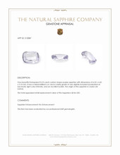 0.53 Ct. Purple Sapphire from Ceylon (Sri Lanka) Appraisal