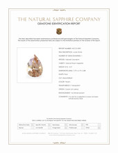 0.57 Ct. Peach Sapphire from Ceylon (Sri Lanka) Scan Report