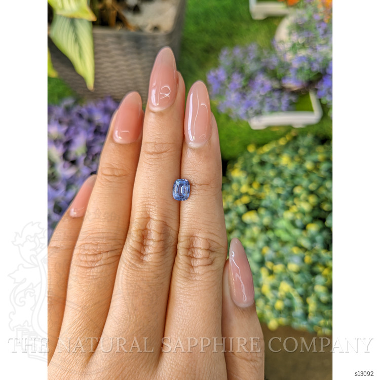 0.84 Ct. Blue Sapphire from Ceylon (Sri Lanka)