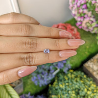 0.65 Ct. Violet Sapphire from Ceylon (Sri Lanka) Life Style