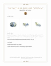 1.38 Ct. Bi Color / Parti Sapphire from Ceylon (Sri Lanka) Appraisal