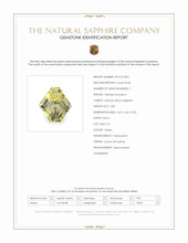 0.85 Ct. Yellow Sapphire from Ceylon (Sri Lanka) Scan Report