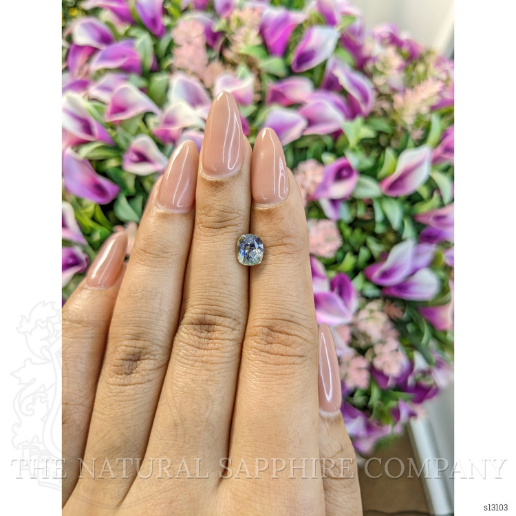 1.84 Ct. Bi Color Sapphire from Ceylon (Sri Lanka)