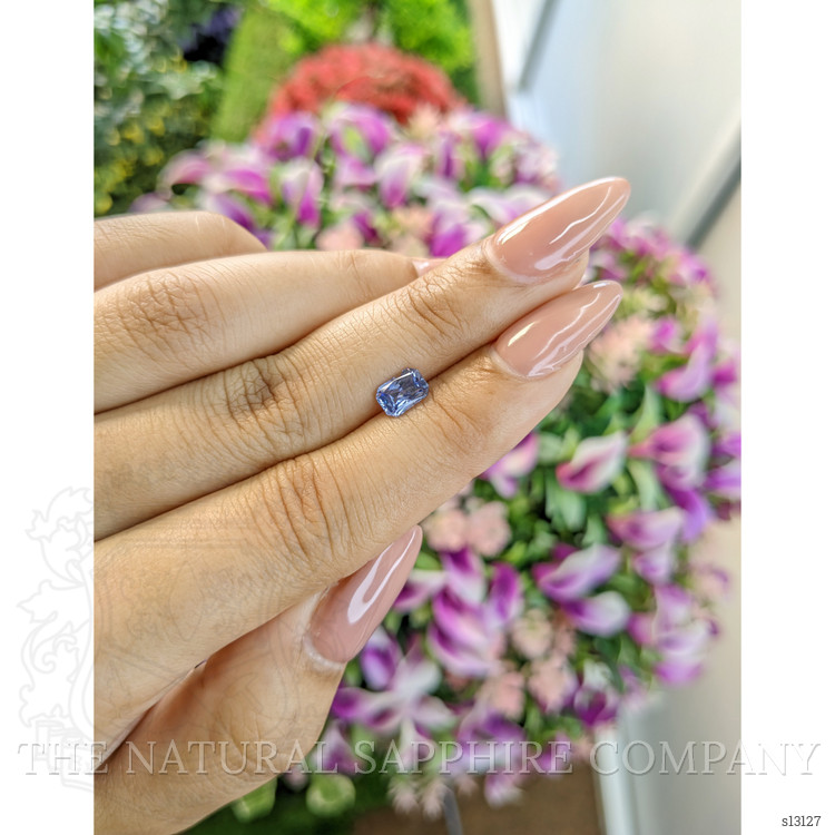 0.91 Ct. Blue Sapphire from Ceylon (Sri Lanka)