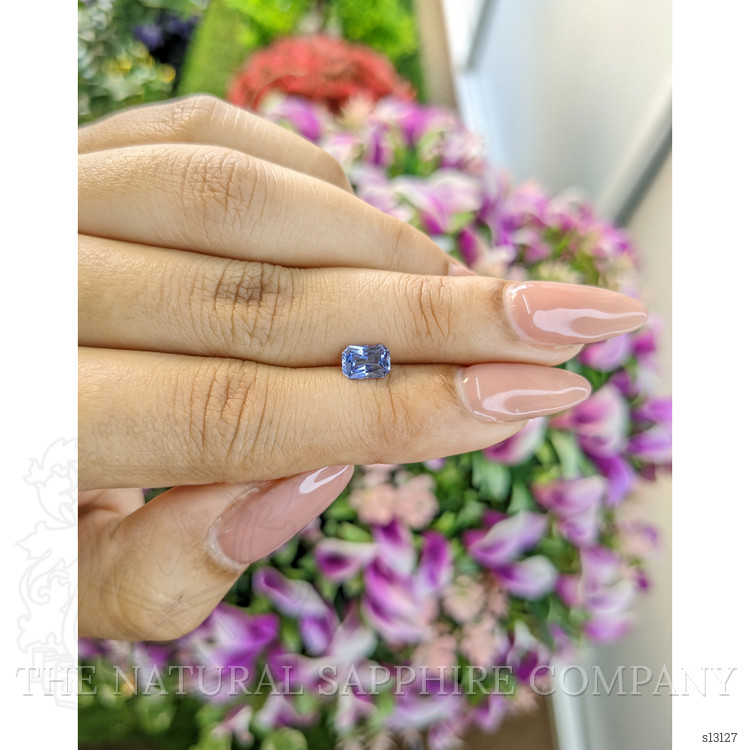 0.91 Ct. Blue Sapphire from Ceylon (Sri Lanka)