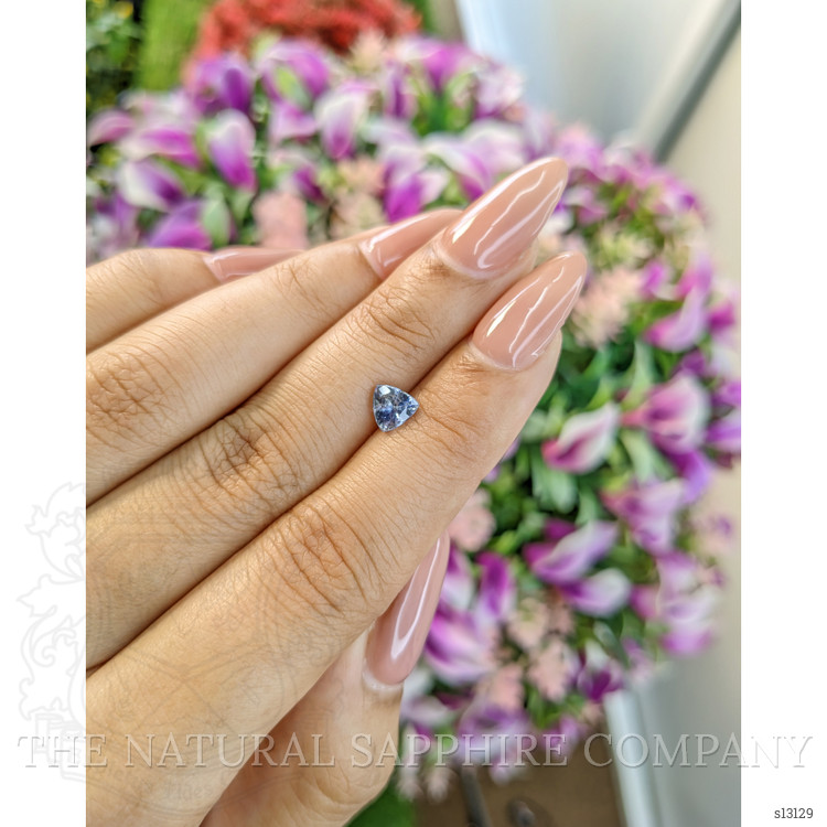 0.92 Ct. Greyish Blue Sapphire from Ceylon (Sri Lanka)