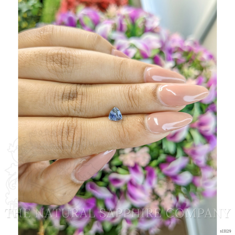 0.92 Ct. Greyish Blue Sapphire from Ceylon (Sri Lanka)