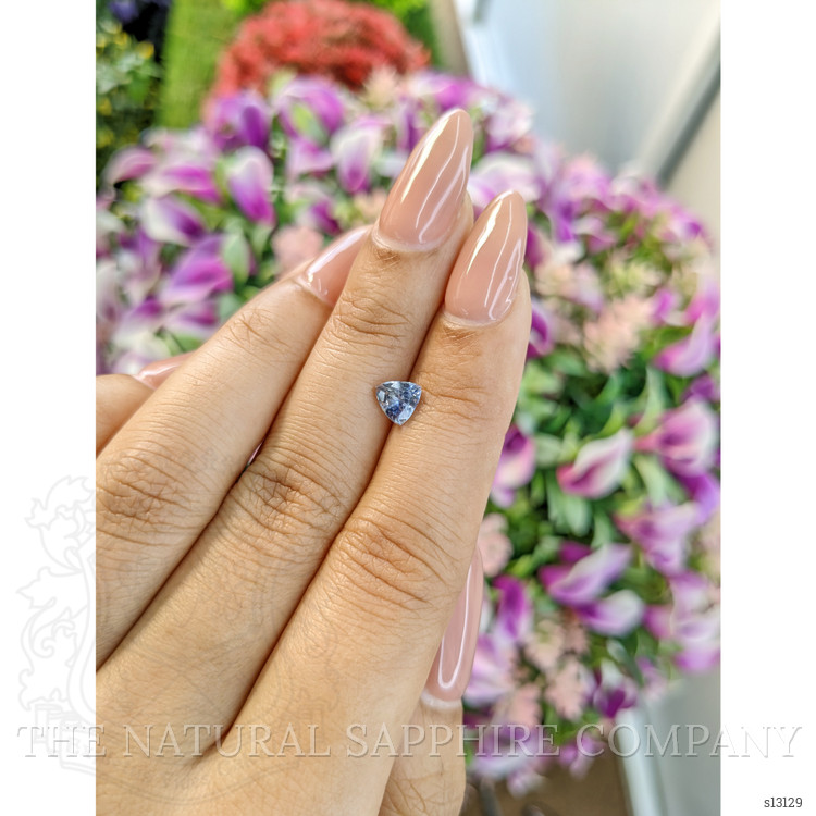 0.92 Ct. Greyish Blue Sapphire from Ceylon (Sri Lanka)