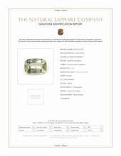 1.12 Ct. Yellow Sapphire from Ceylon (Sri Lanka) Scan Report