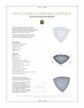 2.18 Ct. Sapphire from Ceylon (Sri Lanka) 3 D Scan Report