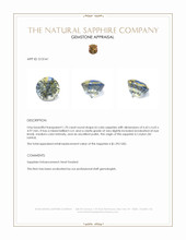 1.70 Ct. Bi Color Sapphire from Ceylon (Sri Lanka) Appraisal