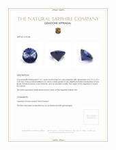 1.61 Ct. Bi Color Sapphire from Ceylon (Sri Lanka) Appraisal