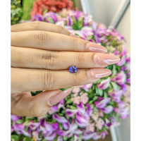 1.13 Ct. Violet Sapphire from Ceylon (Sri Lanka) Life Style