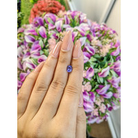 1.13 Ct. Violet Sapphire from Ceylon (Sri Lanka) Life Style
