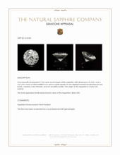 1.04 Ct. White Sapphire from Ceylon (Sri Lanka) Appraisal
