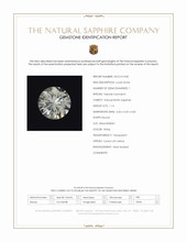 1.14 Ct. White Sapphire from Ceylon (Sri Lanka) Scan Report