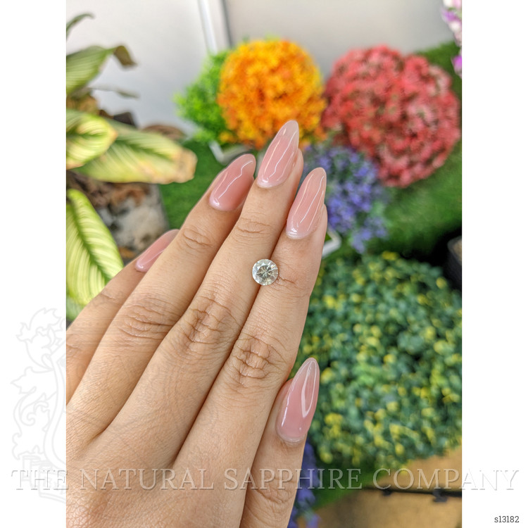 1.14 Ct. White Sapphire from Ceylon (Sri Lanka)